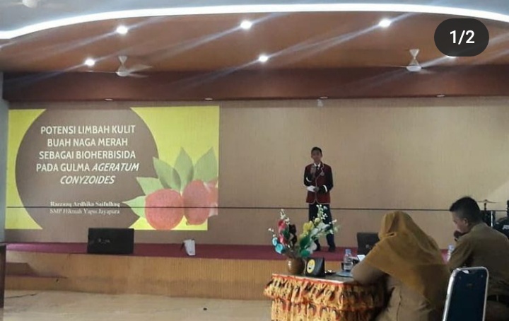 JUARA 1 LOMBA KARYA TULIS ILMIAH REMAJA TINGKAT KOTA JAYAPURA TAHUN 2020